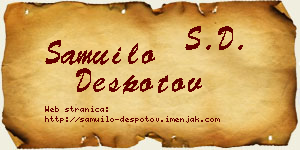 Samuilo Despotov vizit kartica